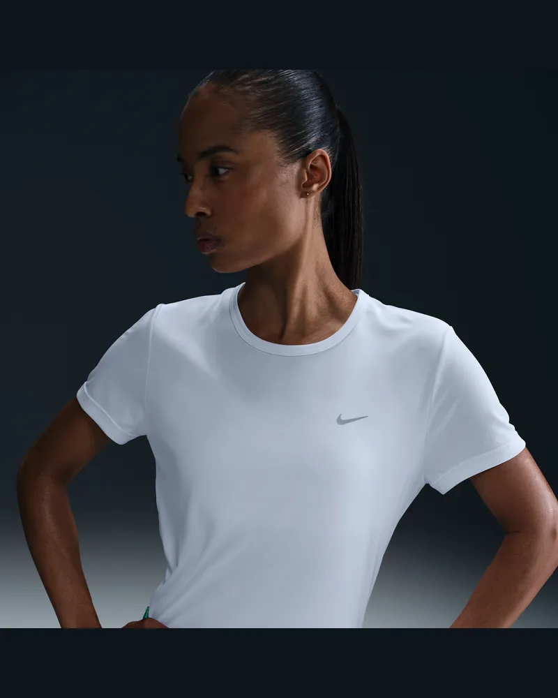 Nike Tempo Dri-FIT Kurzarm-Laufoberteil (Damen) - Weiß Weiß