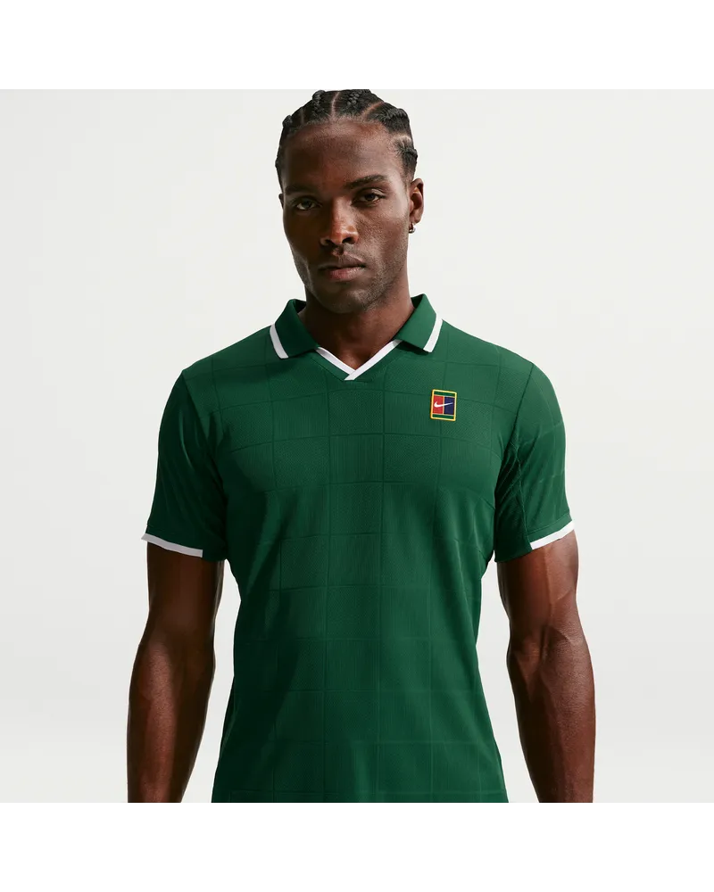 Nike Court Slam Dri-FIT ADV-Tennis-Poloshirt (Herren) - Grün Grün
