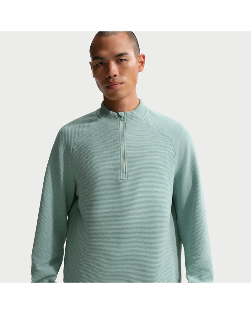 Nike Par Therma-FIT-Golfoberteil mit Halbreißverschluss (Herren) - Grün Grün