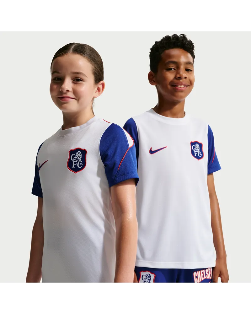 Nike FC Chelsea Strike Third  Football Dri-FIT Kurzarmshirt (ältere Kinder) - Weiß Weiß