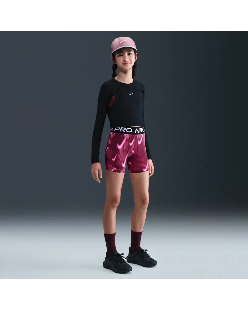 Nike Pro Dri-Fit Shorts (ca. 7,5 cm, ältere Kinder, Mädchen) - Lila Lila
