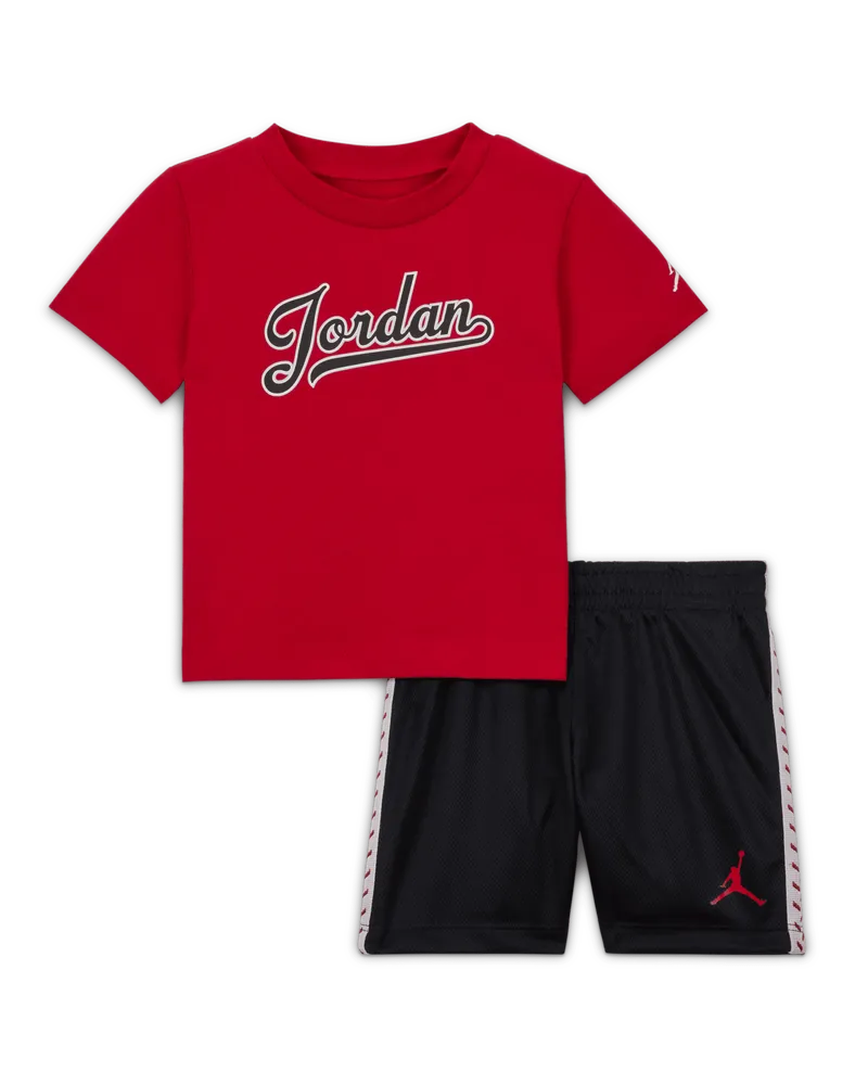 Jordan MJ Flight MVP Mesh-Shorts-Set für Babys (12–24 M) - Schwarz Schwarz