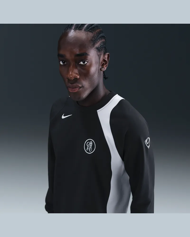 Nike FC Chelsea Third  Total 90 Fußballoberteil mit Rundhalsausschnitt (Herren) - Schwarz Schwarz