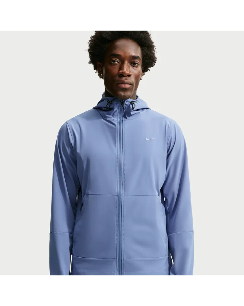 Nike Unlimited vielseitige Repel-Jacke mit Kapuze für Herren - Blau Blau