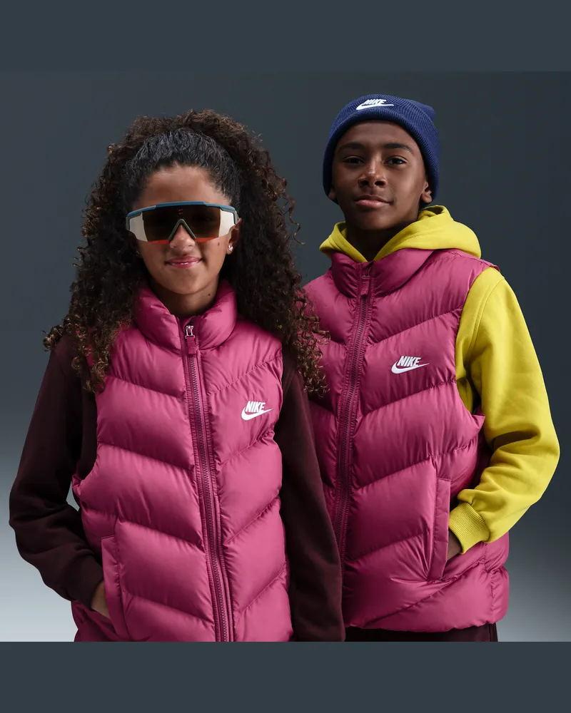 Nike Sportswear All Day Play Therma-FIT-Puffer-Weste mit weiter Passform (ältere Kinder) - Lila Lila