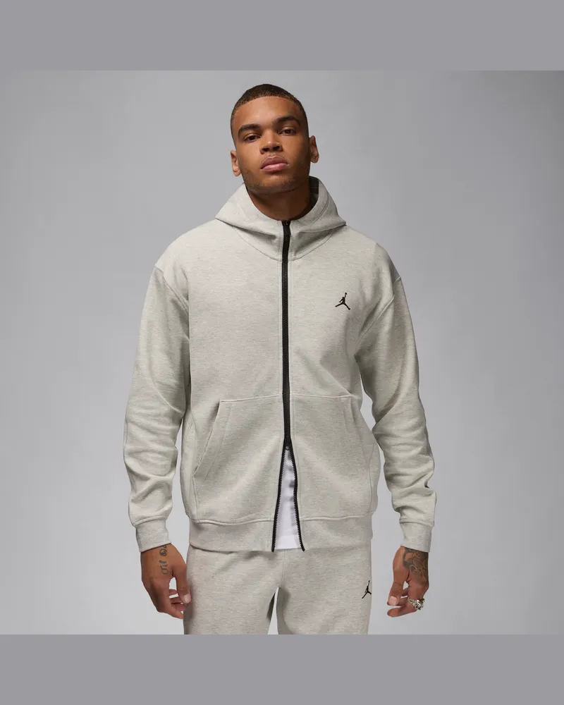 Jordan Sport Hoop Fleece Dri-FIT-Hoodie mit durchgehendem Reißverschluss (Herren) - Grau Grau