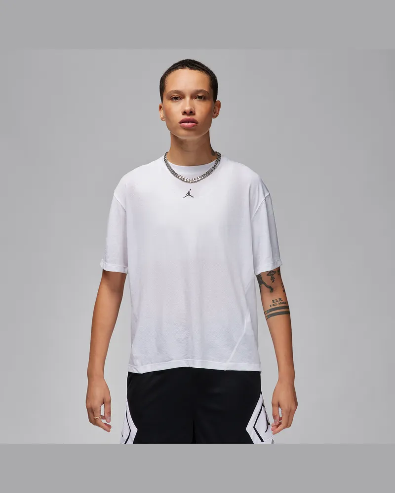 Jordan Sport Diamond Kurzarmshirt für Damen - Weiß Weiß