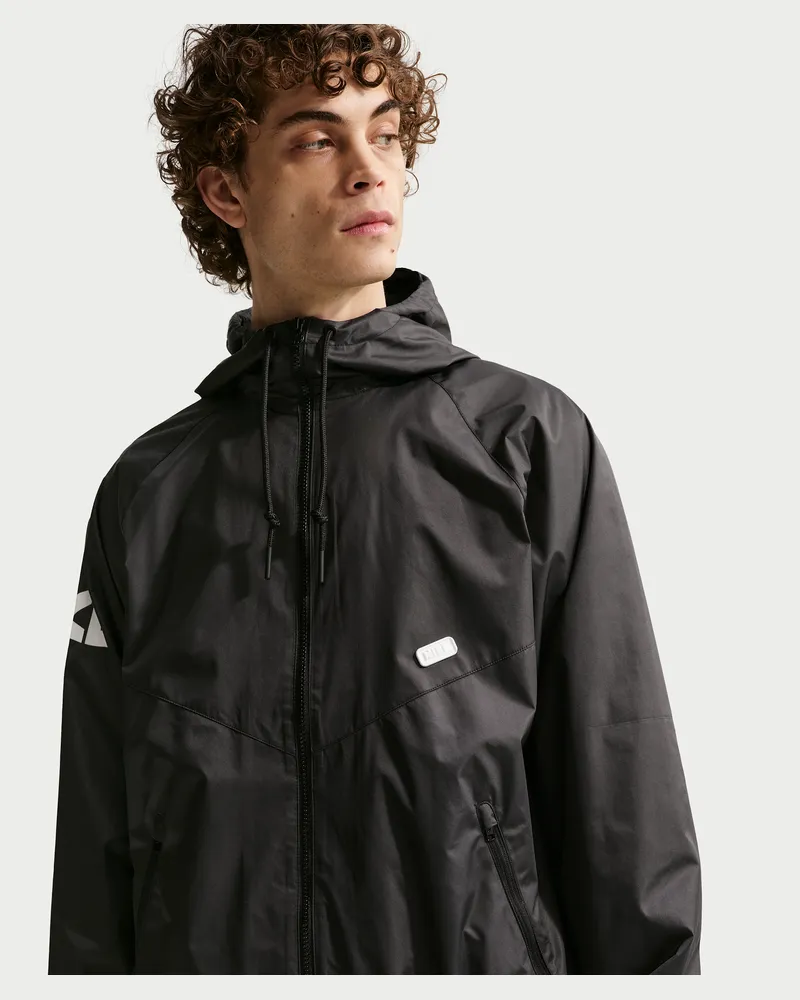 Nike Windrunner Webjacke mit Grafik (Herren) - Schwarz Schwarz