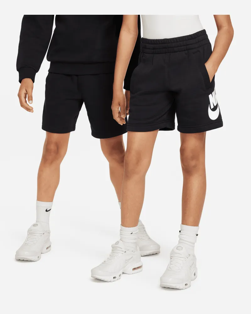 Nike Sportswear Club Fleece French-Terry-Shorts für ältere Kinder - Schwarz Schwarz