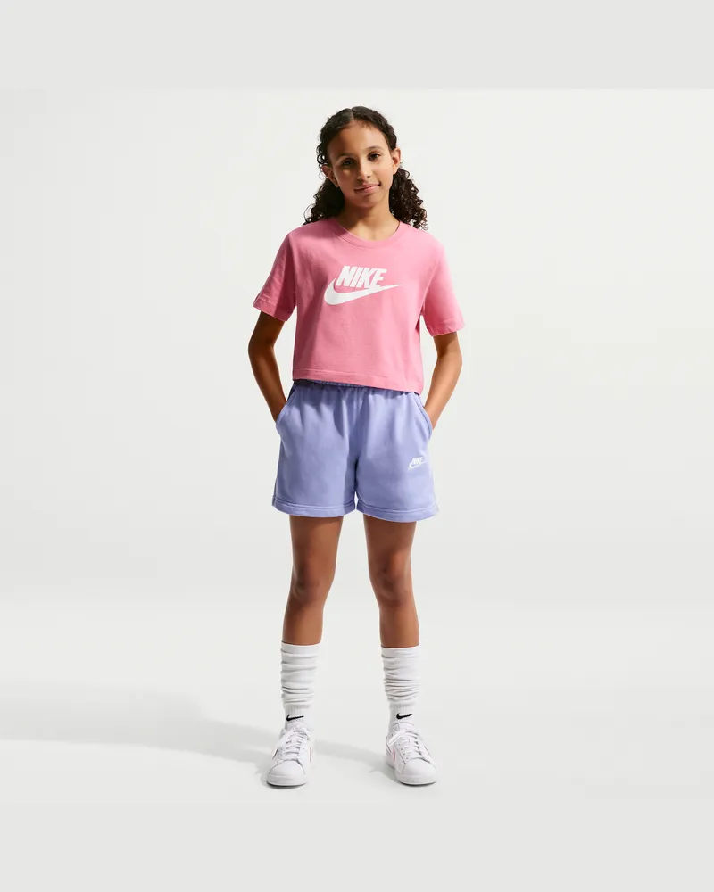 Nike Club French-Terry-Shorts (12,5 cm) für ältere Kinder (Mädchen) - Lila Lila