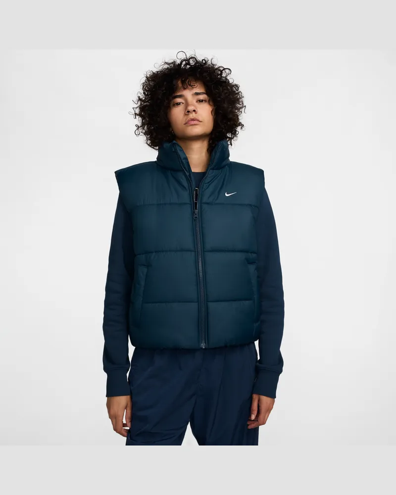Nike Sportswear Classic Puffer Therma-FIT Weste mit lockerer Passform für Damen - Blau Blau