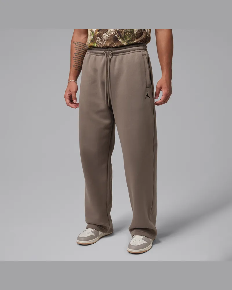 Jordan Brooklyn Fleece Oversize-Hose mit offenem Saum (Herren) - Grau Grau
