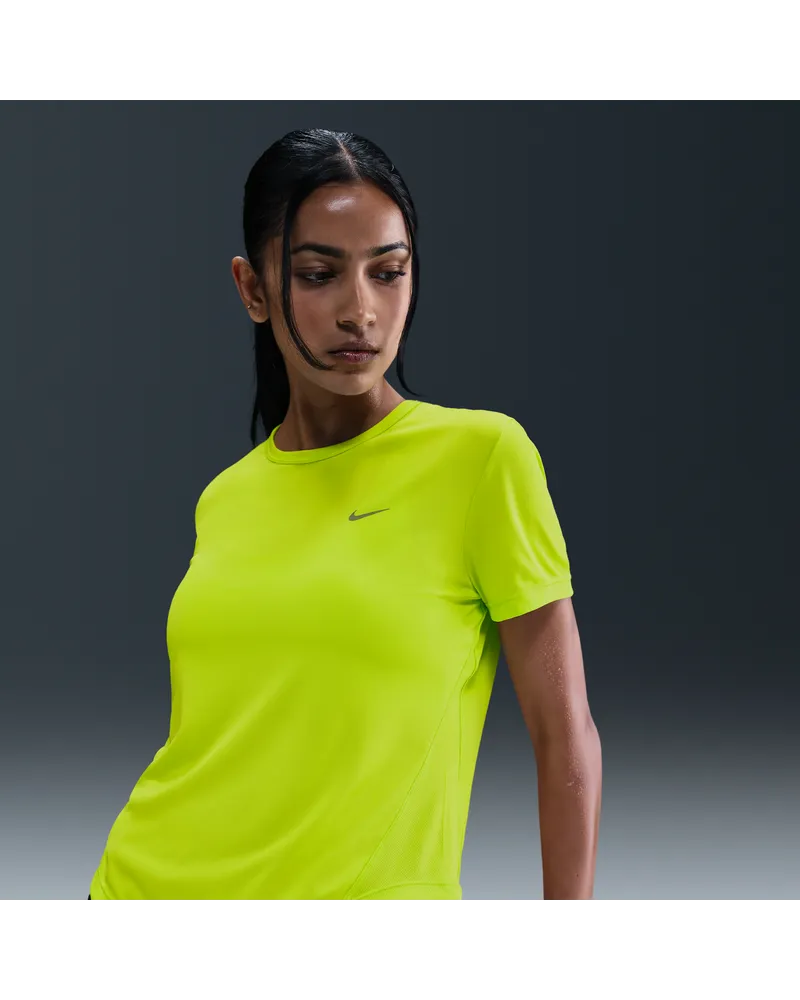 Nike Tempo Dri-FIT Kurzarm-Laufoberteil (Damen) - Grün Grün