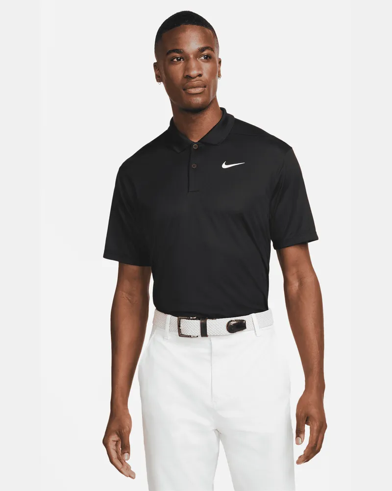 Nike Dri-FIT Victory Golf-Poloshirt für Herren - Schwarz Schwarz