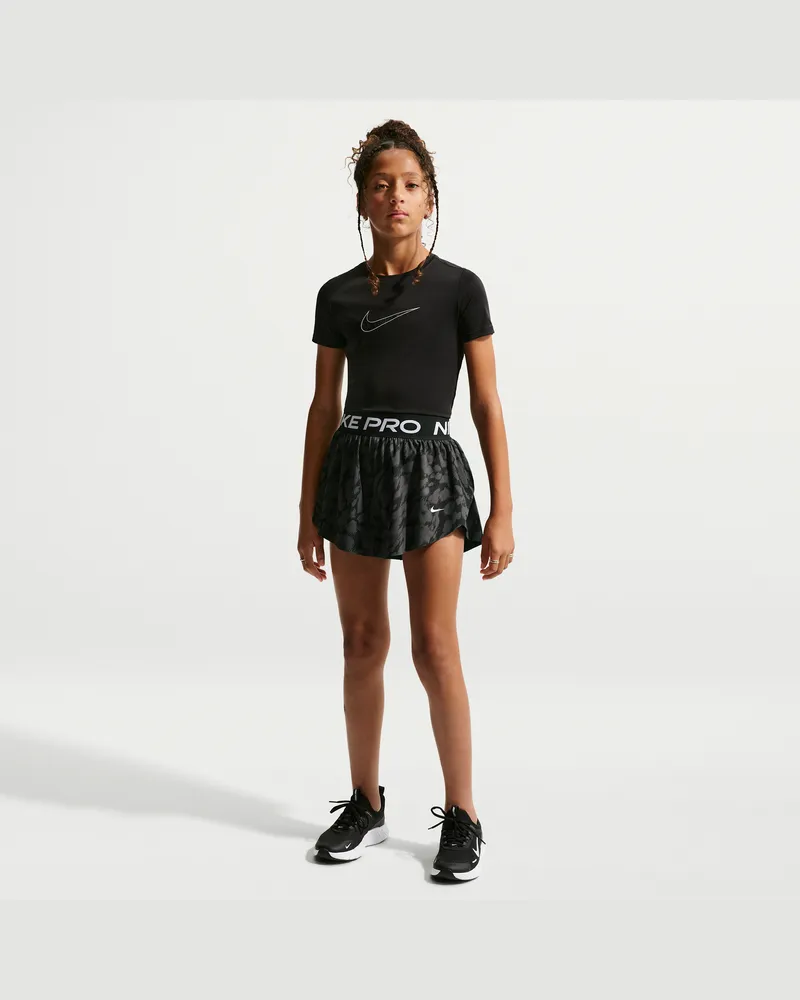 Nike Pro 2-in-1-Shorts (ältere Kinder, Mädchen) - Schwarz Schwarz