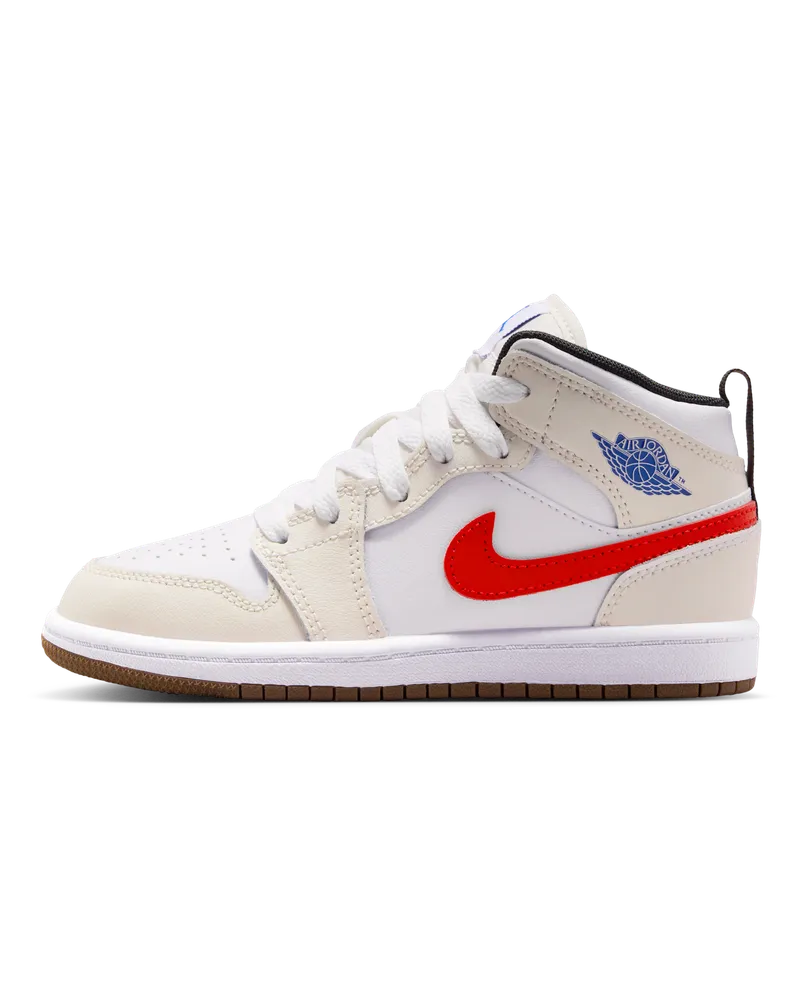 Jordan 1 Mid Schuh für jüngere Kinder - Grau Grau