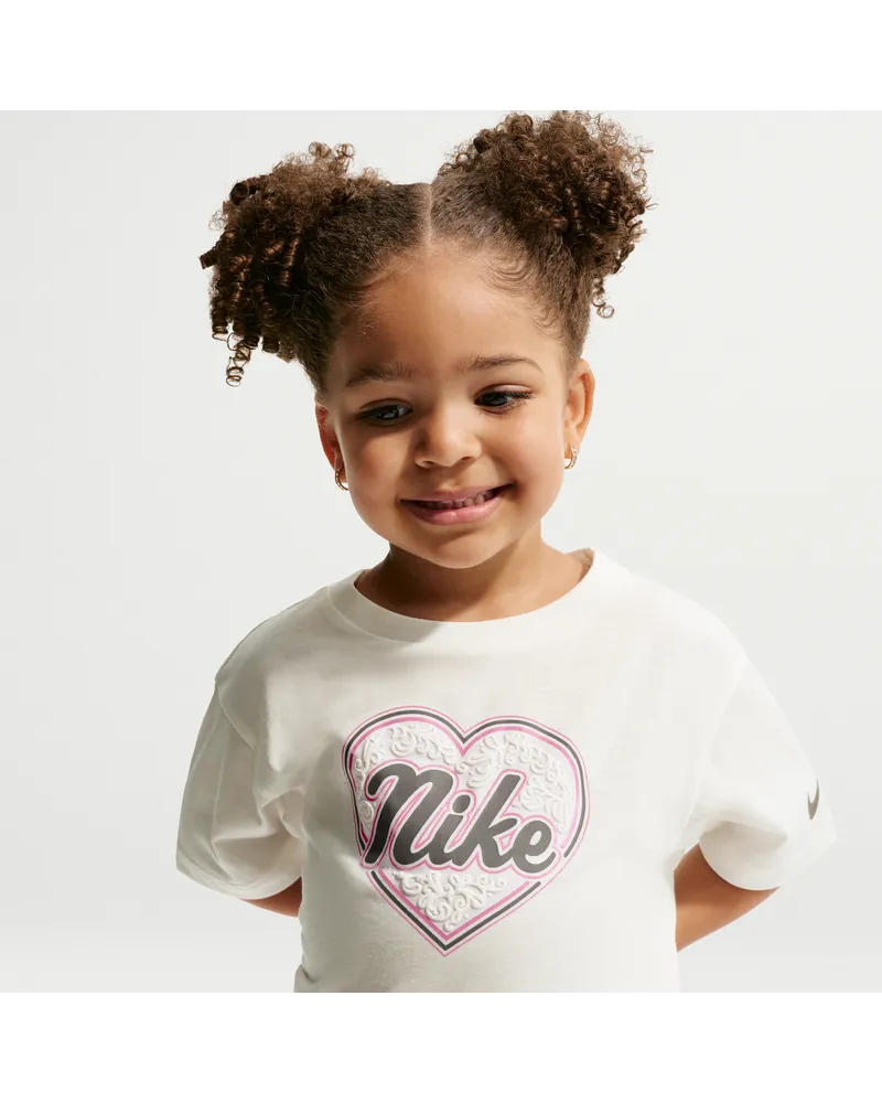 Nike Juxta-Girl Boxy-T-Shirt für Kleinkinder - Weiß Weiß
