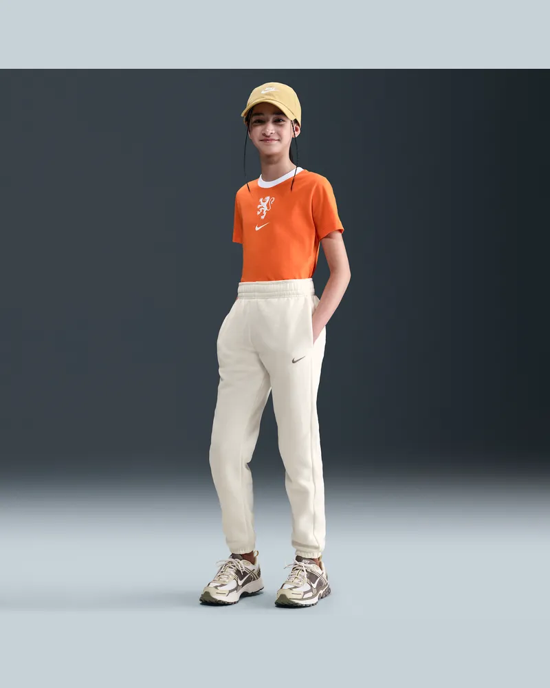 Nike extragroße Fleece-Hose für ältere Kinder (Mädchen) - Weiß Weiß