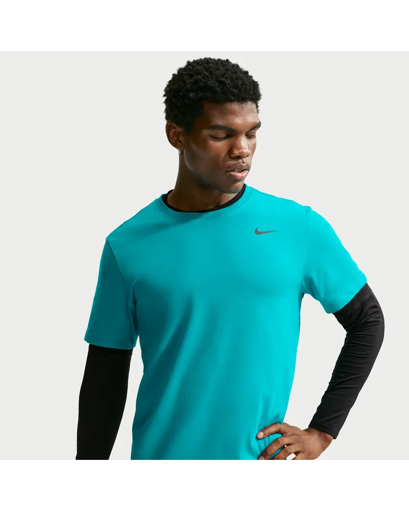 Nike Dri-FIT Fitness-T-Shirt für Herren - Grün Grün