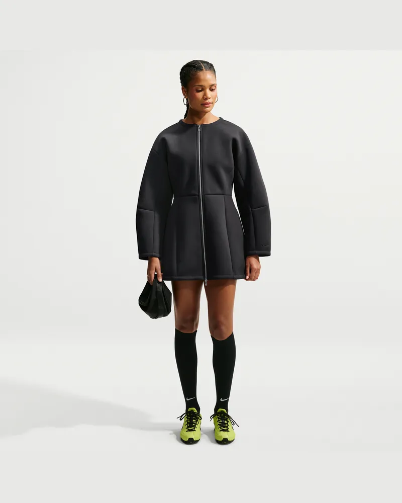 Nike Pregame Fleece Oversize-Kleid (Damen) - Schwarz Schwarz