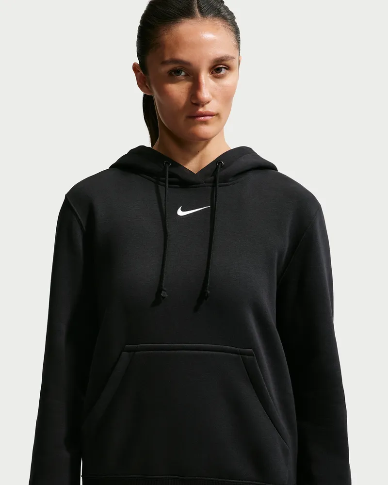 Nike Phoenix Fleece Hoodie für Damen - Schwarz Schwarz