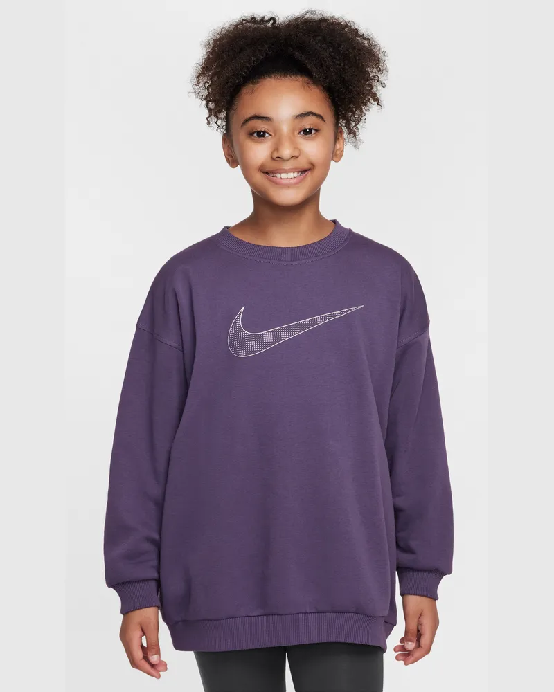 Nike Sportswear Club Fleece extragroßes Sweatshirt für ältere Kinder (Mädchen) - Lila Lila