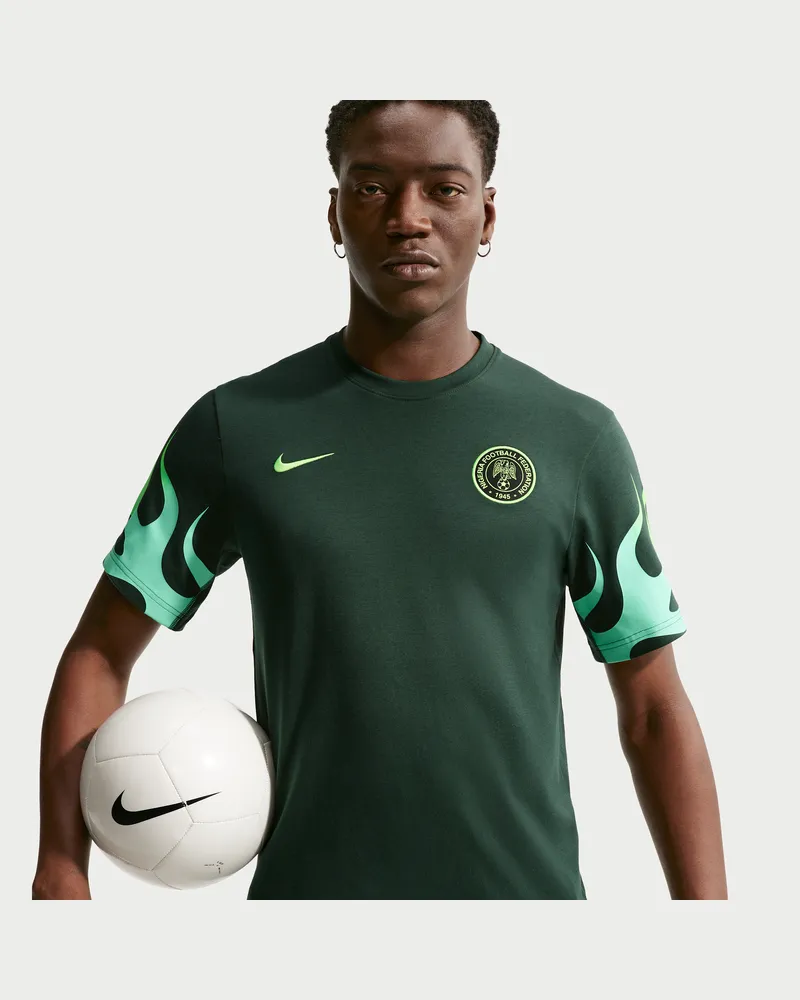 Nike Dri-FIT Primary-Fußball-T-Shirt (Herren) Nigeria - Grün Grün