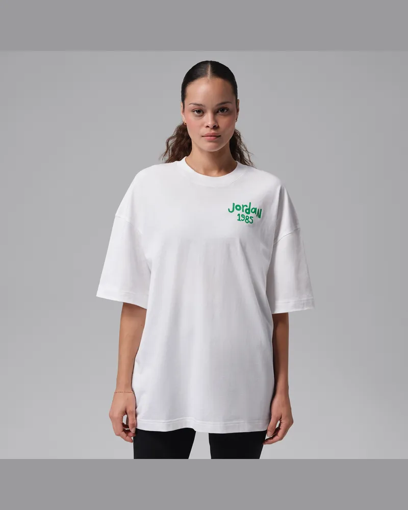 Jordan T-Shirt in lockerer Passform (Damen) - Weiß Weiß