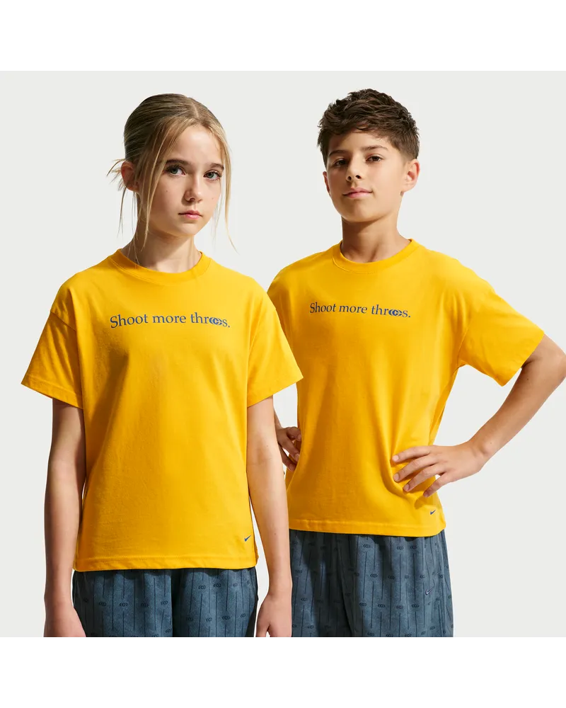 Nike Caitlin Clark T-Shirt mit Dri-FIT-Technologie (ältere Kinder) - Gelb Gelb