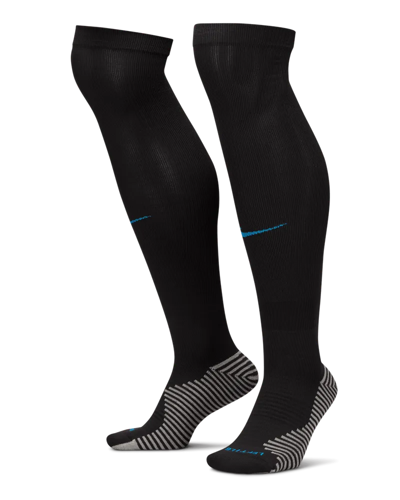 Nike England Strike Home  Dri-FIT kniehohe Fußballsocken - Schwarz Schwarz