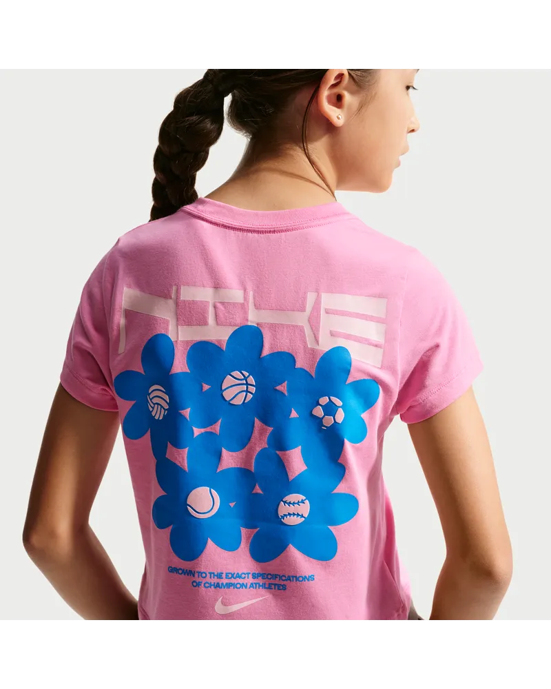 Nike kurzes T-Shirt in schmaler Passform (ältere Kinder, Mädchen) - Pink Pink
