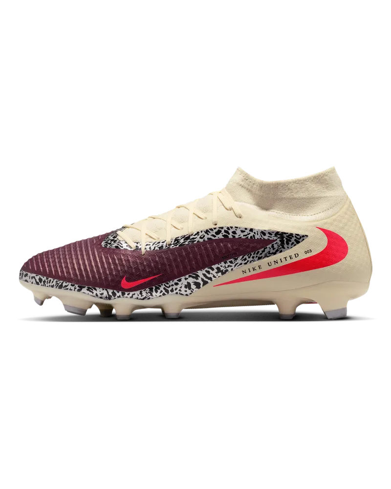 Nike United Phantom 6 High Academy Fußballschuh für verschiedene Böden - Rot Rot