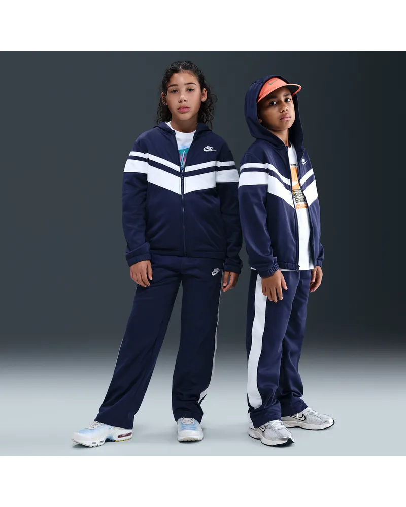 Nike Sportswear Trainingsanzug mit Kapuze und Dri-FIT-Technologie (ältere Kinder) - Blau Blau
