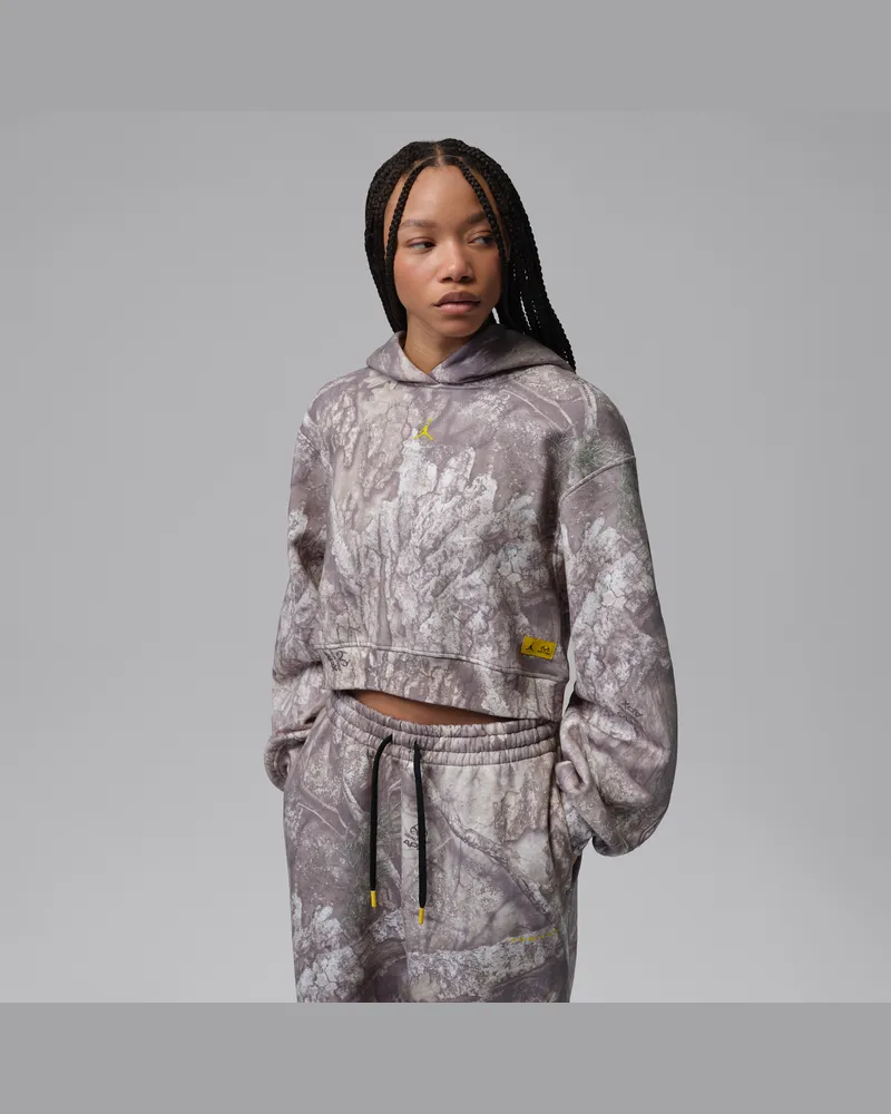 Jordan Brooklyn Realtree Cropped-Hoodie (Damen) - Weiß Weiß