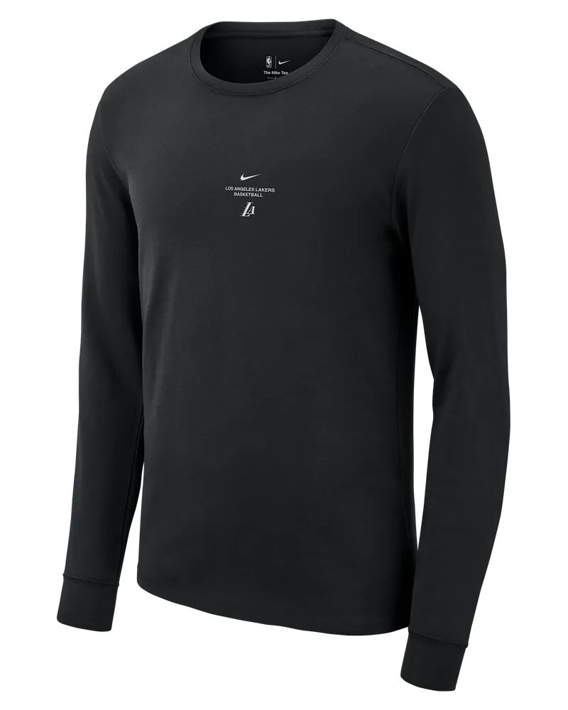 Nike Los Angeles Lakers  NBA Longsleeve (Herren) - Schwarz Schwarz