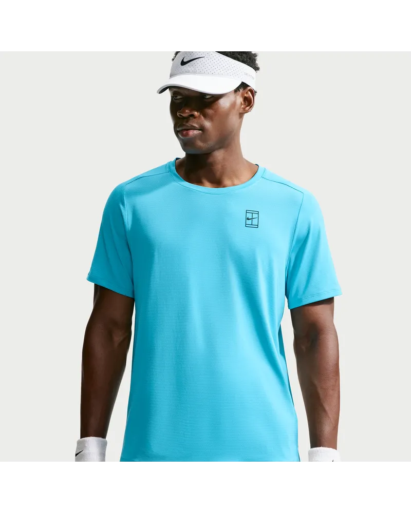Nike Court Advantage Dri-FIT Tennisoberteil (Herren) - Blau Blau