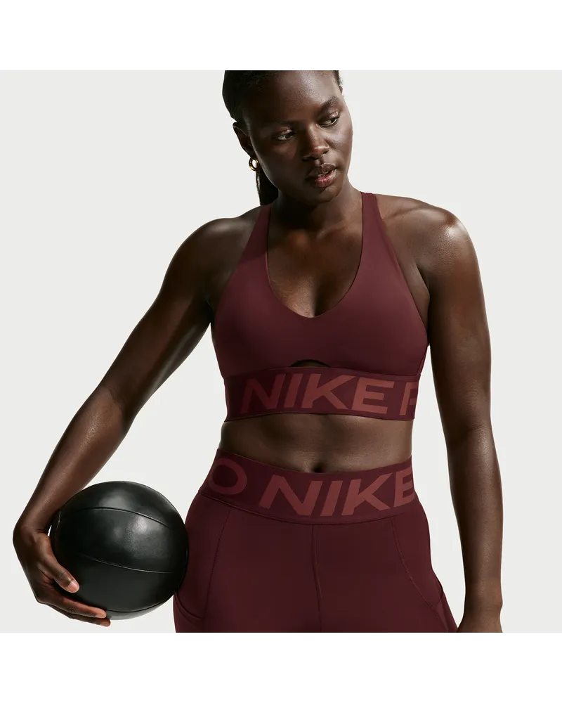 Nike Pro Sculpt gepolsterter Sport-BH mit mittlerem Halt - Lila Lila