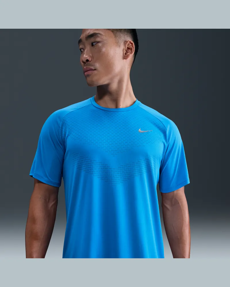 Nike Stride Dri-FIT ADV Kurzarm-Laufoberteil (Herren) - Blau Blau