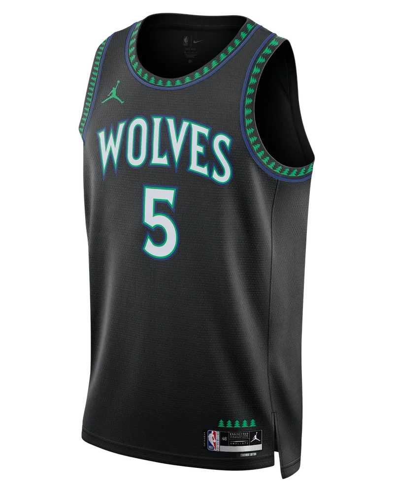 Nike Minnesota Timberwolves Statement Edition Anthony Edwards  Dri-FIT NBA Swingman Trikot (Herren) - Schwarz Schwarz