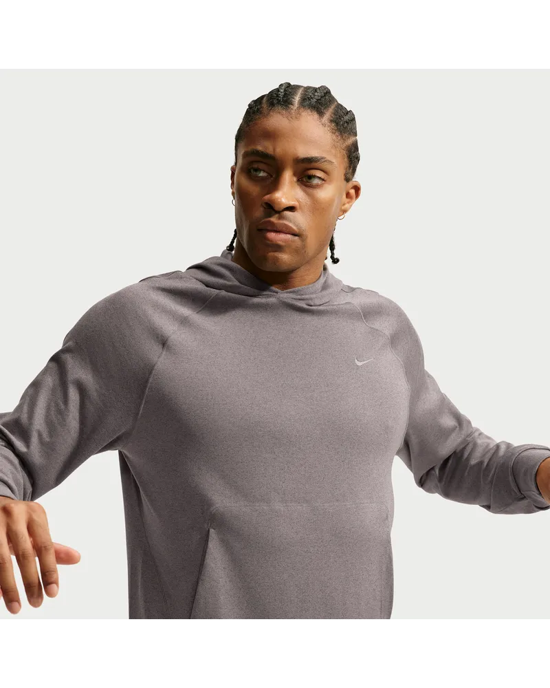 Nike Primary NanoKnit Performance-Hoodie mit Dri-FIT-Technologie und UV-Schutz für Herren - Grau Grau
