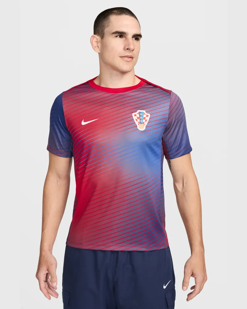 Nike Kroatien Academy Pro  Dri-FIT Fußball-Kurzarm-Oberteil für Herren - Blau Blau