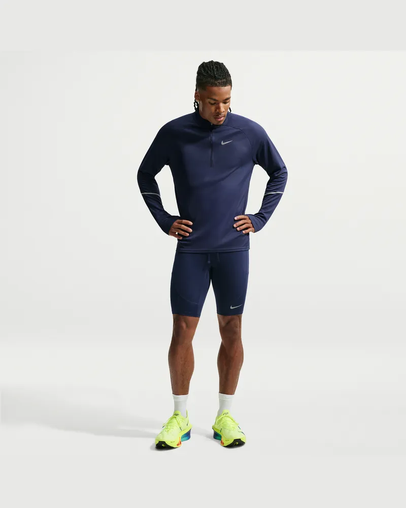 Nike Stride Dri-FIT 1/2 Laufleggings (Herren) - Blau Blau