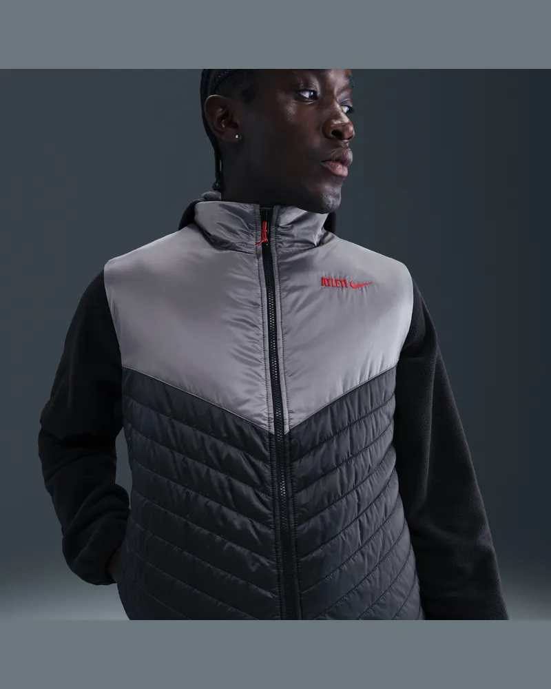 Nike Atlético Madrid Windrunner  Therma-FIT mittelschwere Fußballweste (Herren) - Schwarz Schwarz