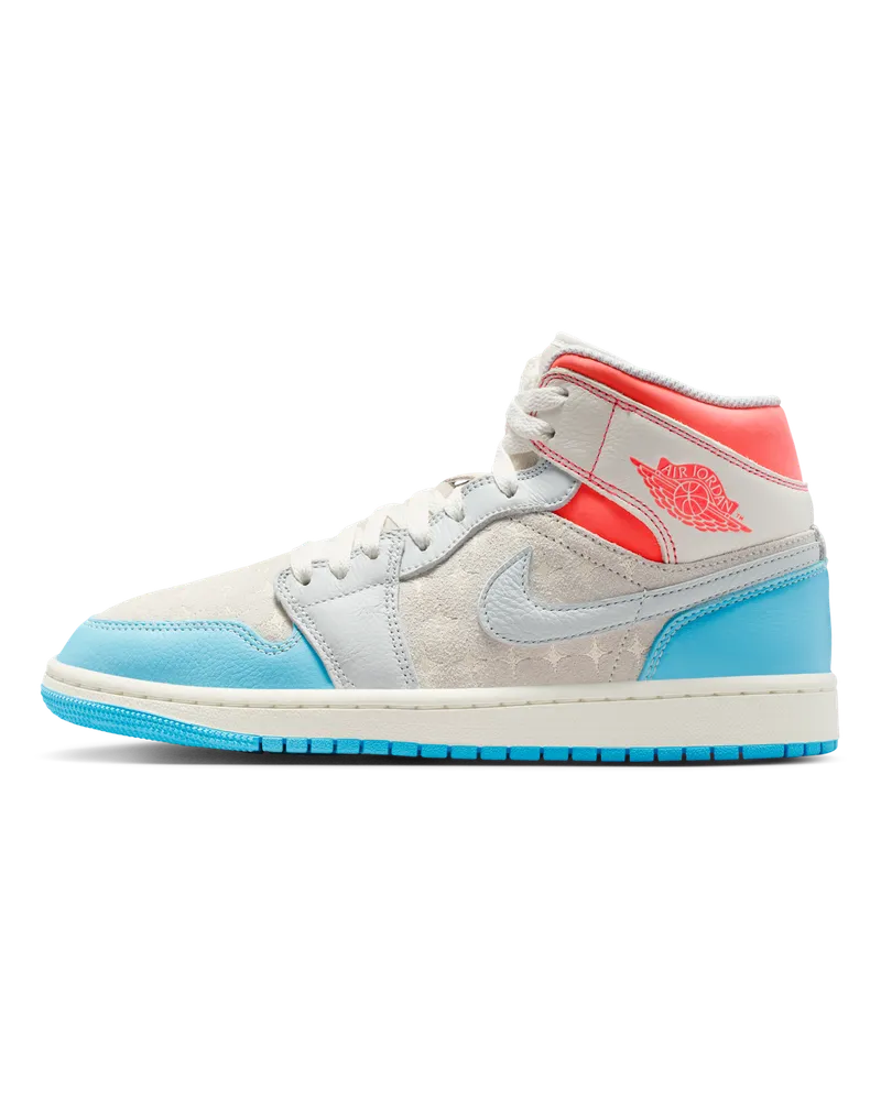 Jordan Air  1 Mid Schuh (Damen) - Weiß Weiß