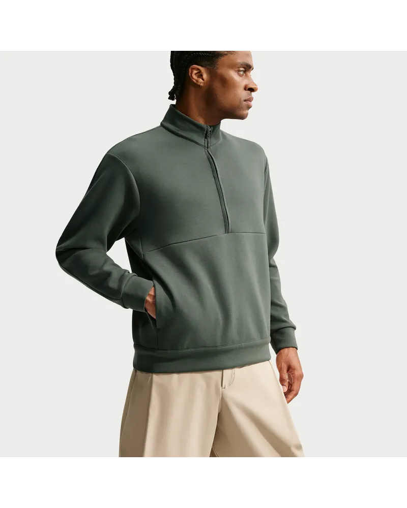 Nike 24.7 ImpossiblySoft Oberteil mit Dri-FIT-Technologie und Halbreißverschluss (Herren) - Grün Grün