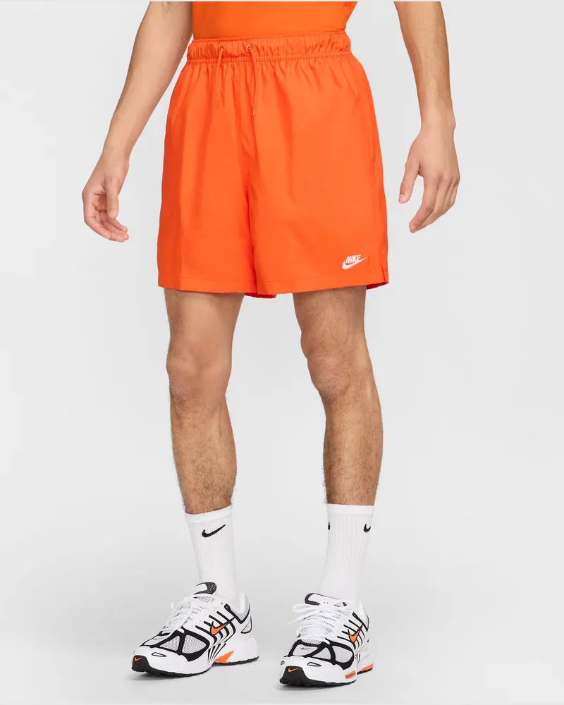 Nike Club Flow-Webshorts für Herren - Orange Orange