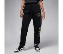 Paris Saint-Germain Brooklyn Fleece Jordan Fußballhose mit Grafik für Damen - Schwarz