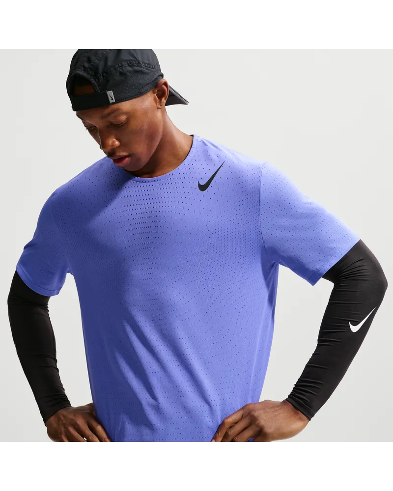 Nike AeroSwift Dri-FIT ADV Kurzarm-Laufoberteil (Herren) - Blau Blau