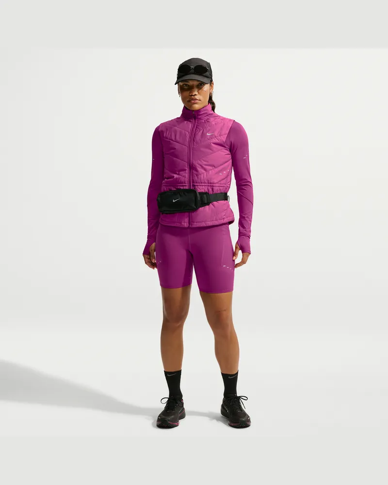 Nike Swift Dri-FIT Laufshorts mit hohem Bund (ca. 18 cm) für Damen - Rot Rot