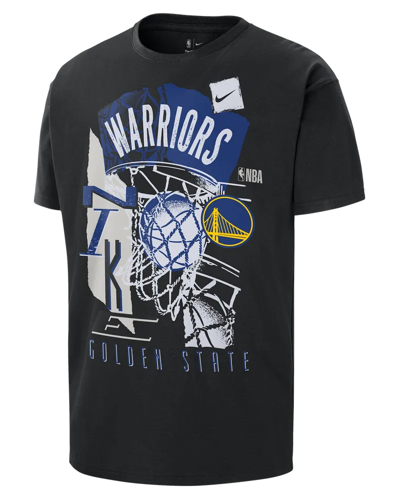 Nike Golden State Warriors Courtside  NBA Vintage T-Shirt (Herren) - Schwarz Schwarz